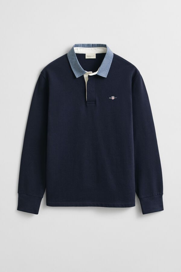 Gant Polo rugby cl&aacute;sico Azul marino