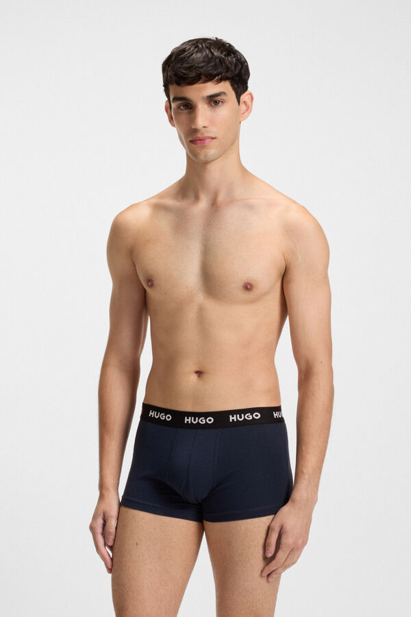 HUGO Pack 3 boxers Azul marino