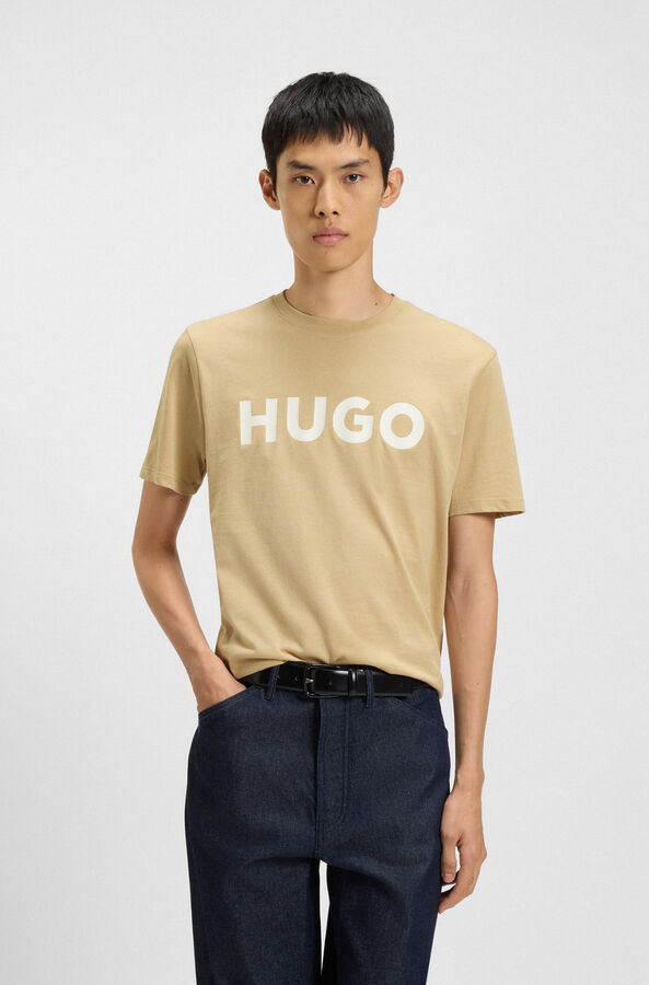 HUGO Camiseta manga corta Beige