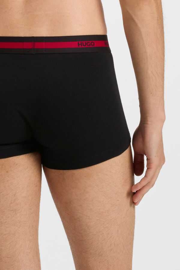 HUGO Pack 3 boxers Negro