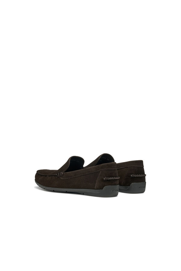 Geox Mocas&iacute;n de ante U Siron Marr&oacute;n