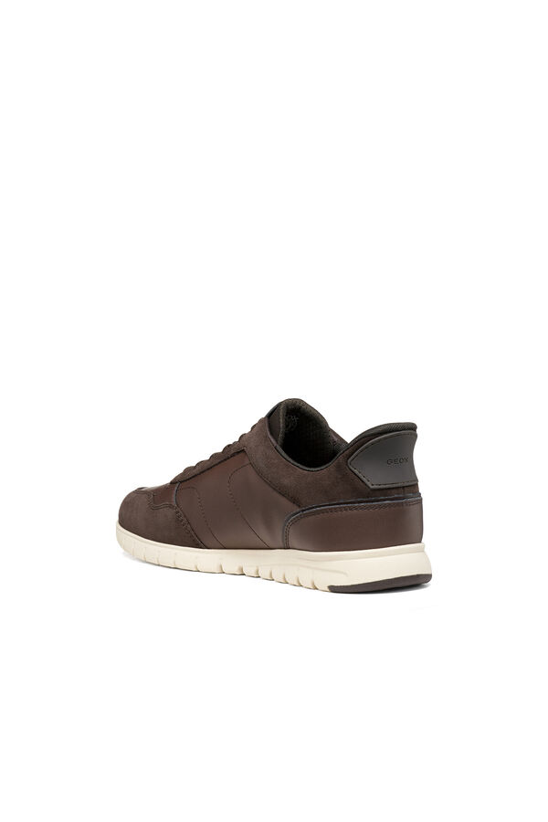 Geox Zapatilla efecto piel U Flextridezero Plus Marr&oacute;n oscuro