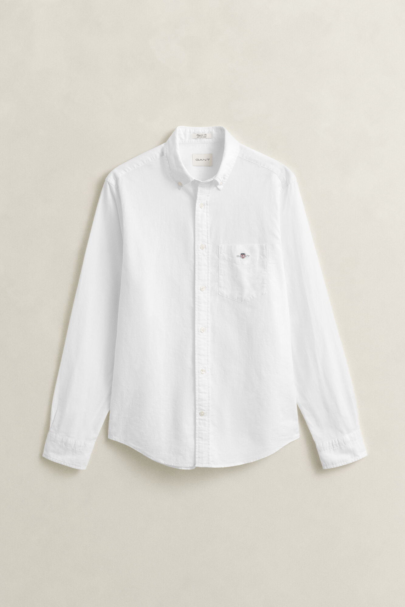 Gant Camisa Regular Fit de algod&oacute;n y lino