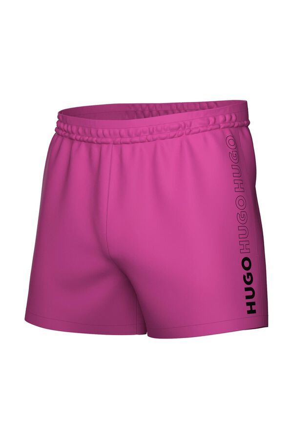 HUGO Ba&ntilde;ador con logo Rosa