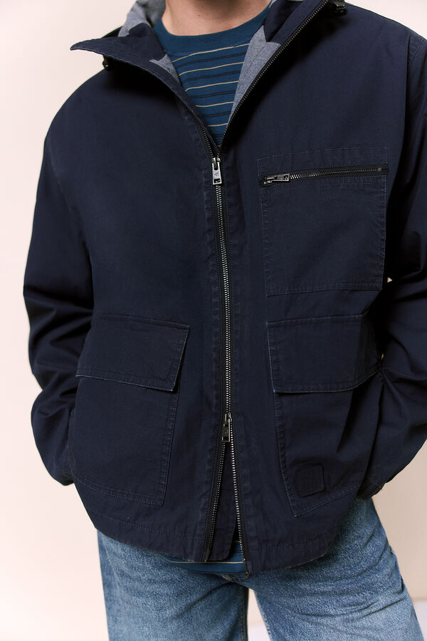 OOTO Parka corta con capucha Azul oscuro
