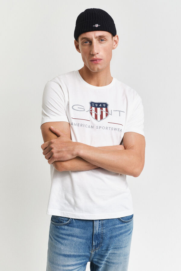 Gant Camiseta Archive Shield Blanco