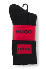 HUGO Pack tres calcetines Negro