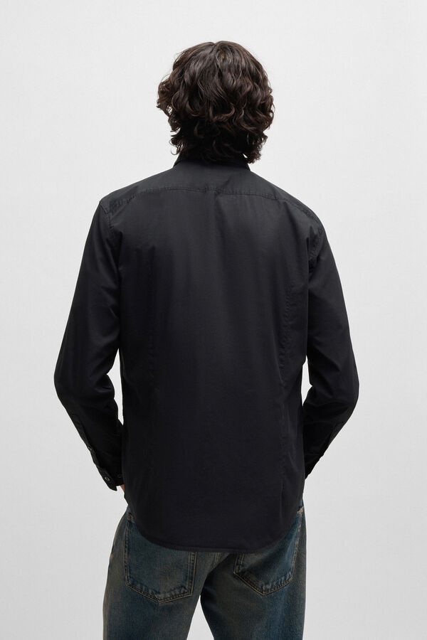 HUGO Camisa de manga larga Negro