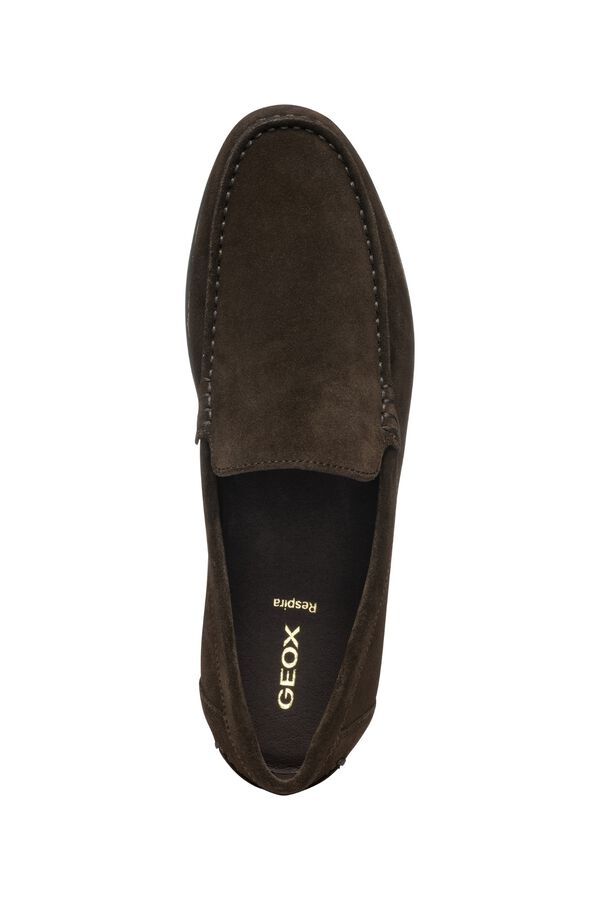 Geox Mocas&iacute;n de ante U Siron Marr&oacute;n