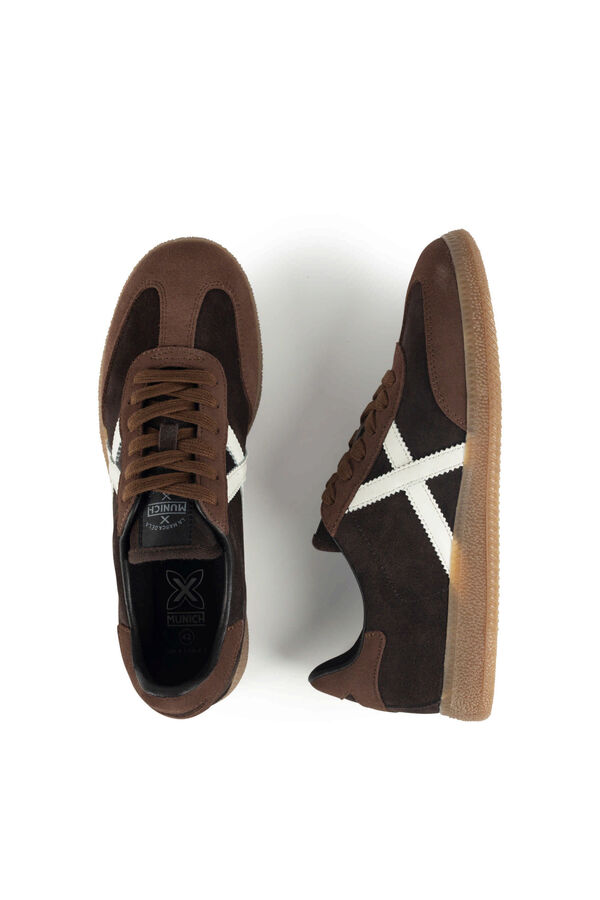 Munich Zapatillas Barru hombre Marr&oacute;n oscuro