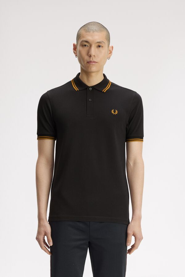 Fred Perry Polo piqu&eacute; manga corta Gris