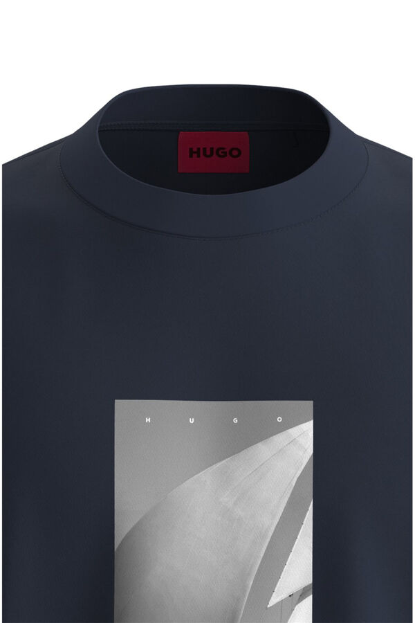 HUGO Camiseta manga corta Azul marino