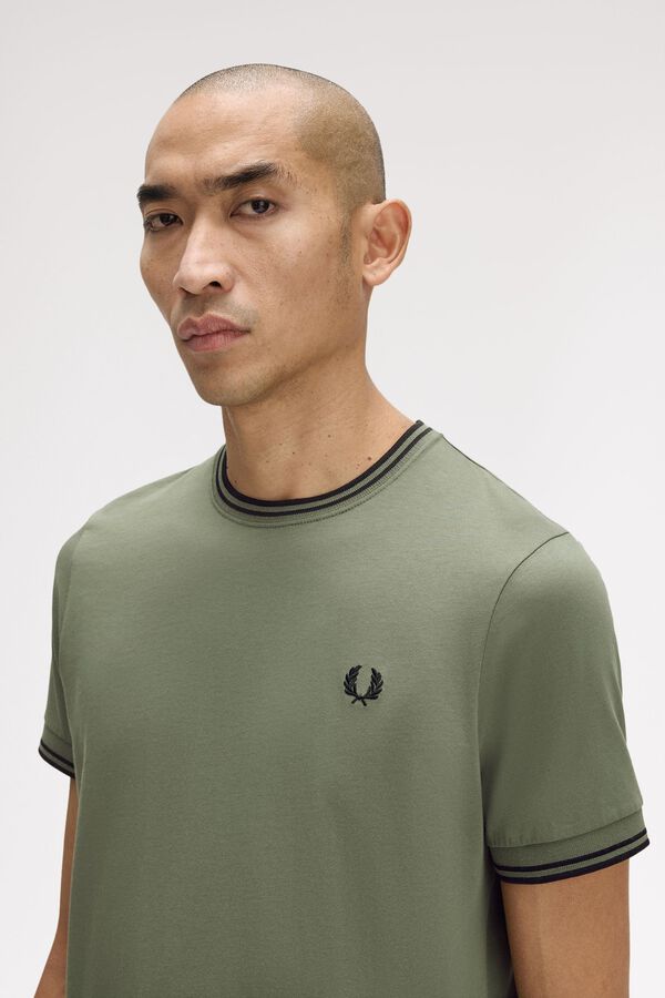 Fred Perry Camiseta lisa manga corta Verde