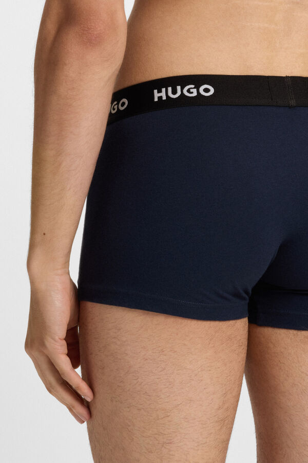 HUGO Pack 3 boxers Azul marino