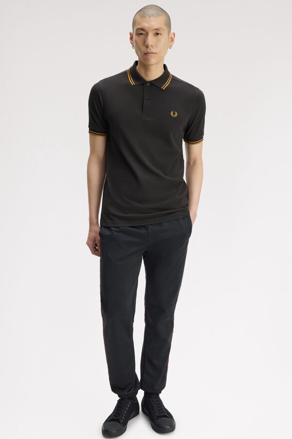 Fred Perry Polo piqu&eacute; manga corta Gris