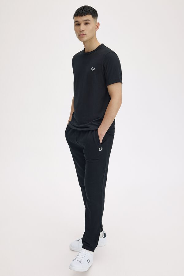 Fred Perry Camiseta lisa manga corta Negro
