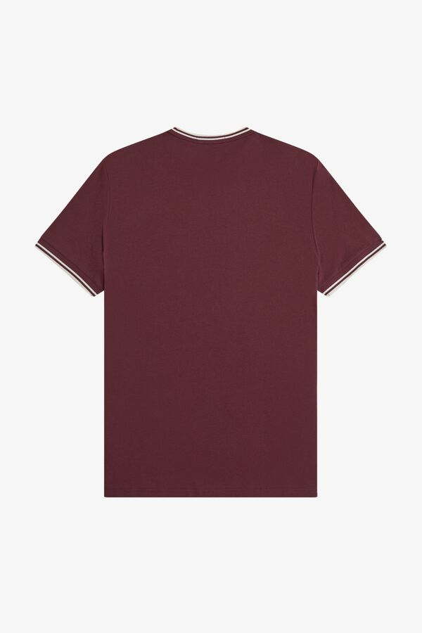 Fred Perry Camiseta lisa manga corta Granate
