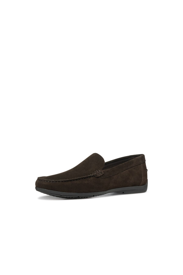 Geox Mocas&iacute;n de ante U Siron Marr&oacute;n