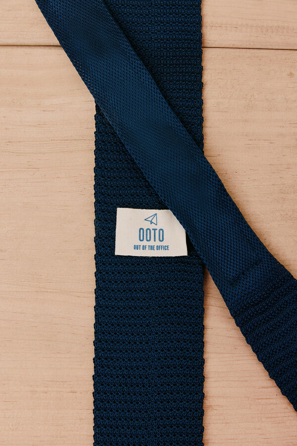 OOTO Corbata estructura Azul marino