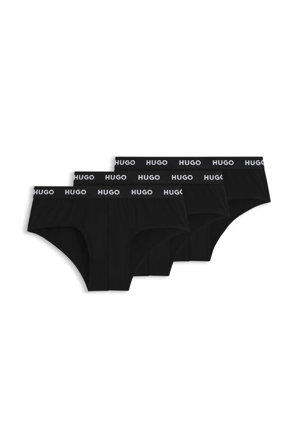 HUGO Pack 3 slips Negro
