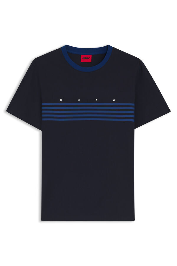 HUGO Camiseta rayas Azul marino