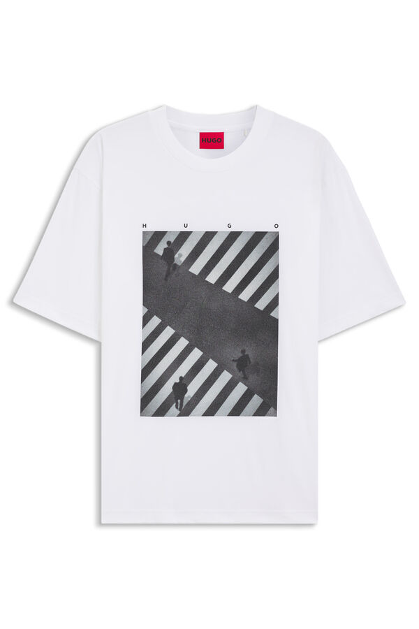HUGO Camiseta de manga corta Blanco