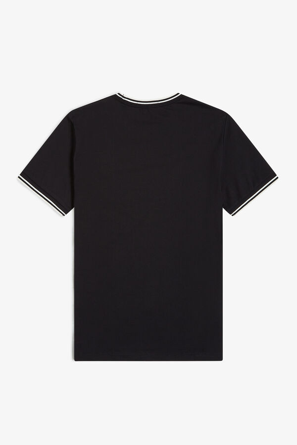 Fred Perry Camiseta de hombre de manga corta Negro