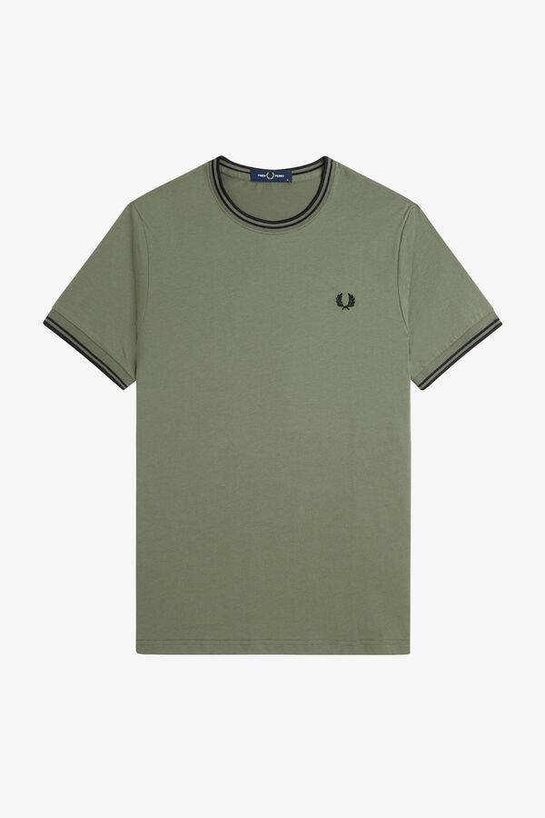 Fred Perry Camiseta lisa manga corta Verde