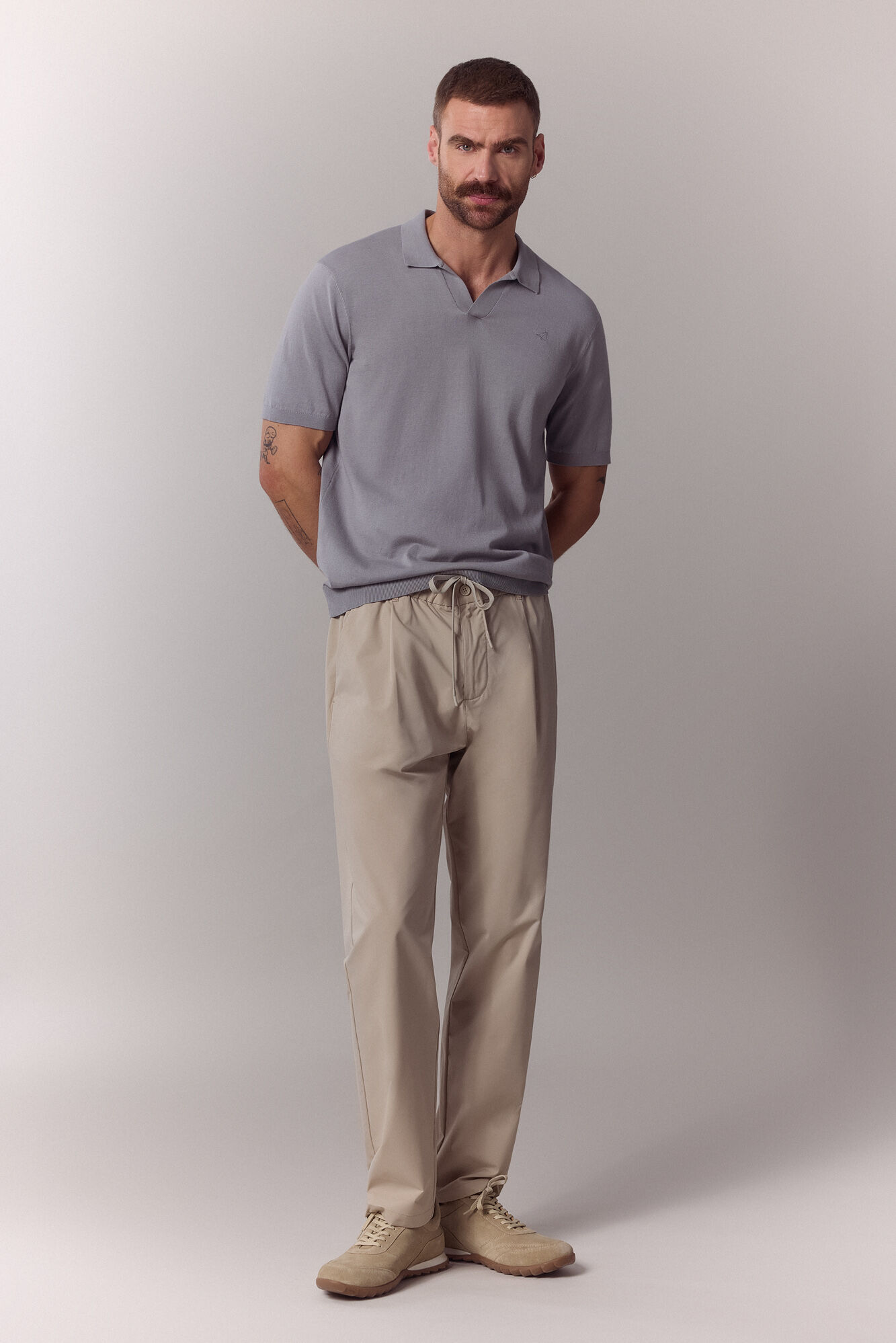 OOTO Jersey polo liso manga corta