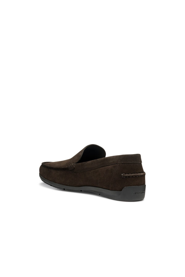 Geox Mocas&iacute;n de ante U Siron Marr&oacute;n