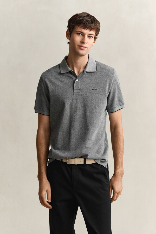 Gant Polo en dos tonos Gris