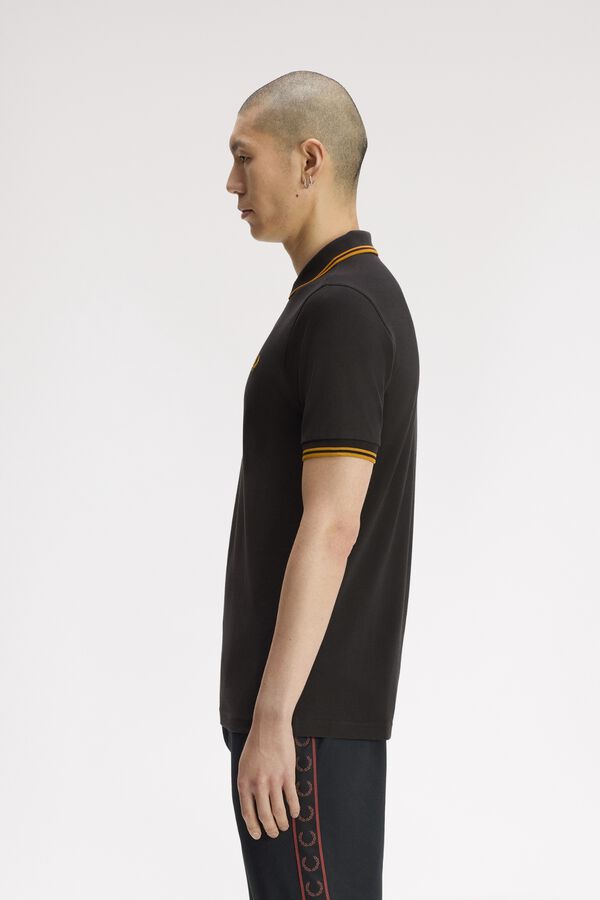 Fred Perry Polo piqu&eacute; manga corta Gris