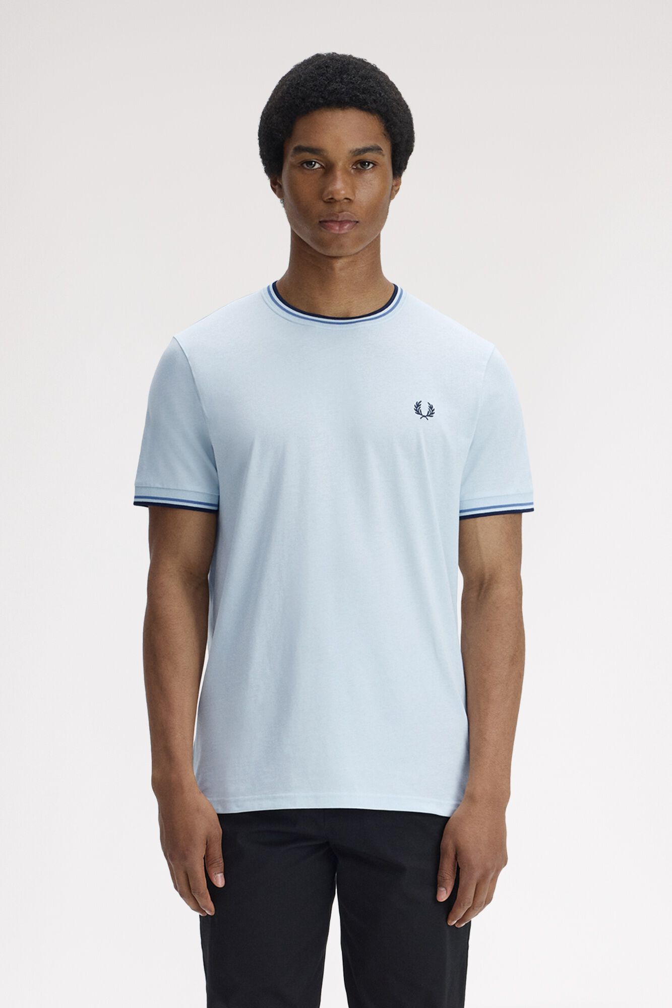 Fred Perry Camiseta con ribete con dos franjas
