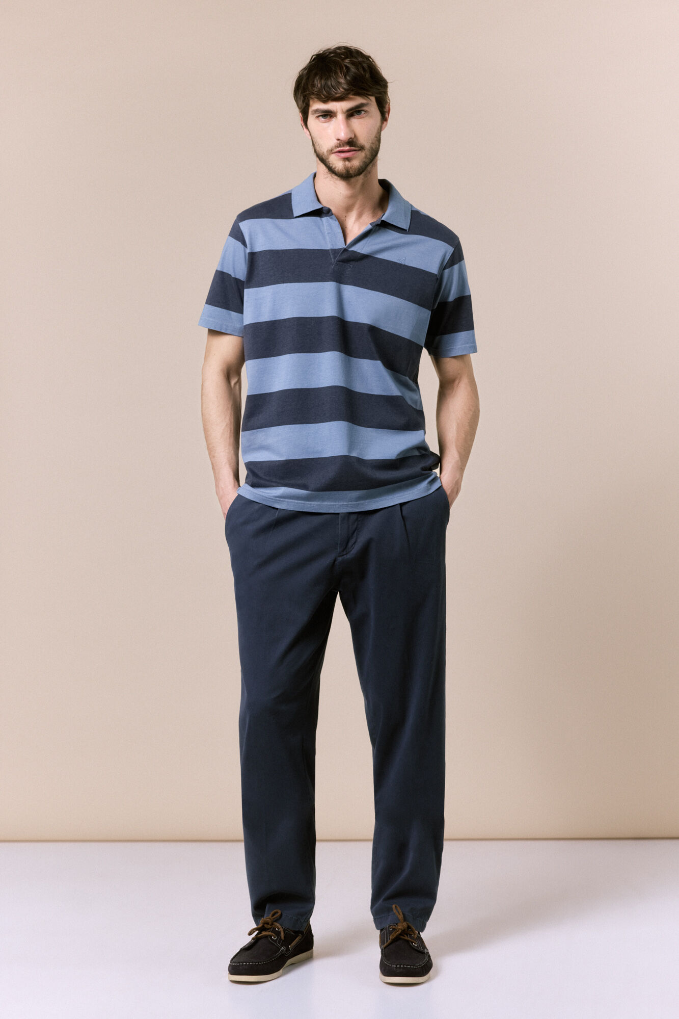 OOTO Polo lavado de rayas