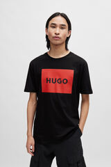 HUGO Camiseta de manga corta Negro