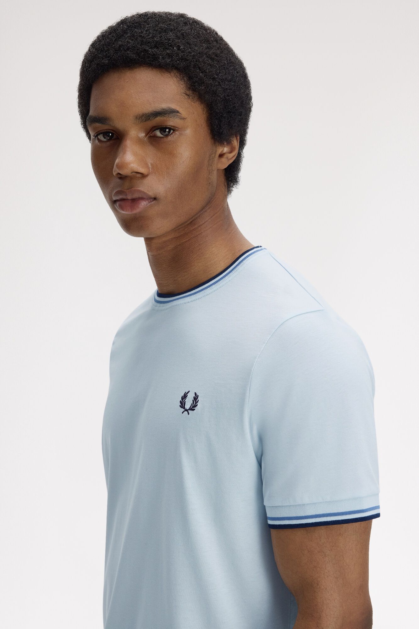 Fred Perry Camiseta con ribete con dos franjas