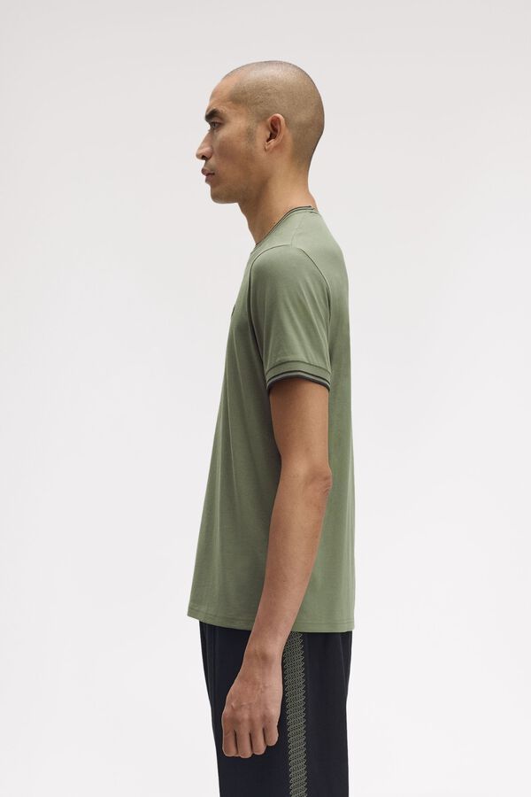 Fred Perry Camiseta lisa manga corta Verde