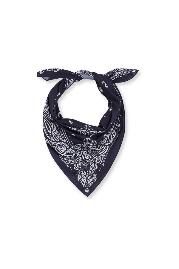 OOTO Pa&ntilde;uelo estampado Azul marino