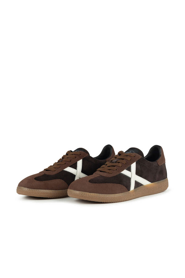 Munich Zapatillas Barru hombre Marr&oacute;n oscuro