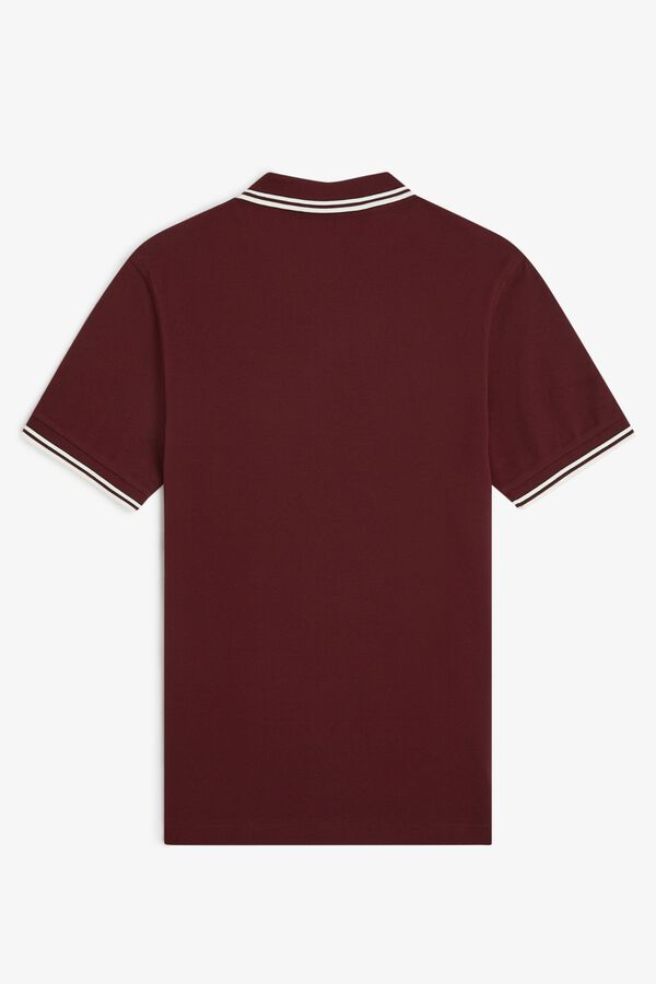 Fred Perry Polo con dos tonos Fred Perry Granate
