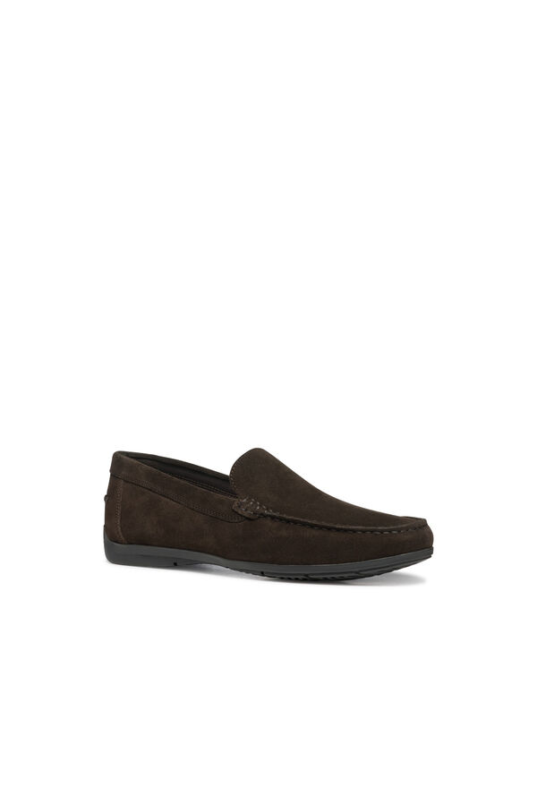 Geox Mocas&iacute;n de ante U Siron Marr&oacute;n