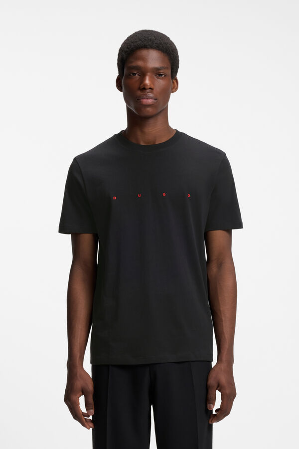 HUGO Camiseta manga corta Negro