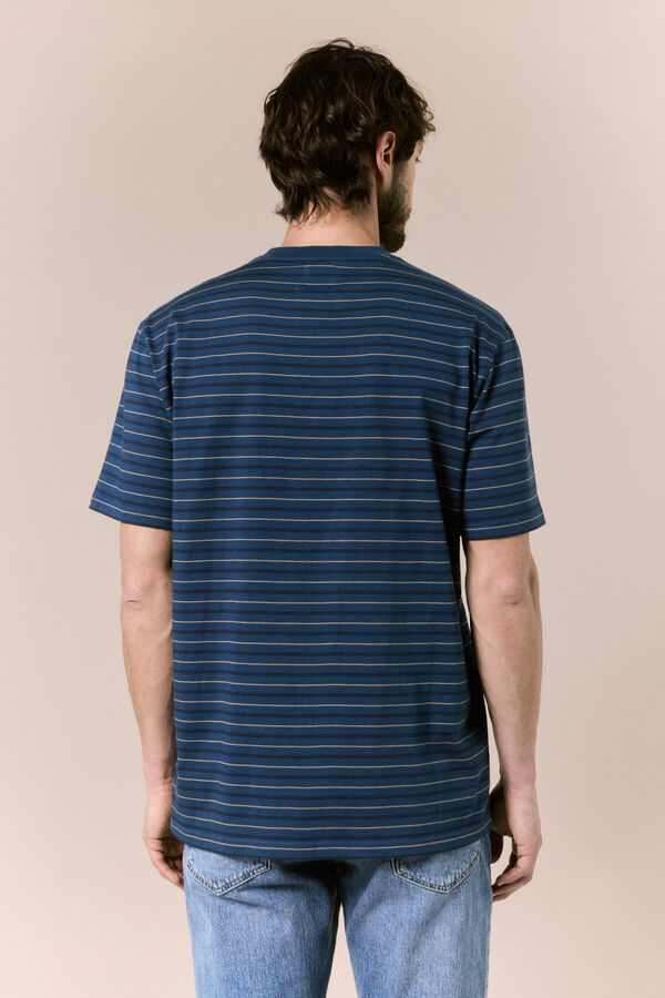 OOTO Camiseta de rayas Azul