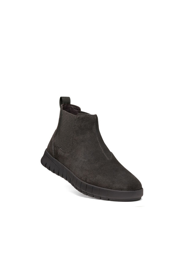Geox Bot&iacute;n flexible de ante U Flextride Marr&oacute;n oscuro