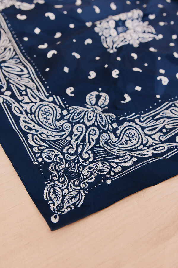 OOTO Pa&ntilde;uelo estampado Azul marino