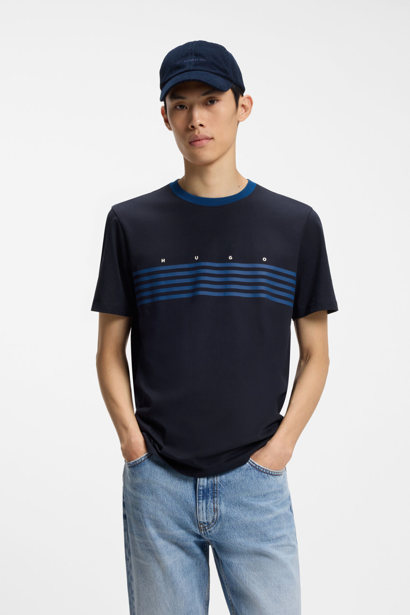 HUGO Camiseta rayas