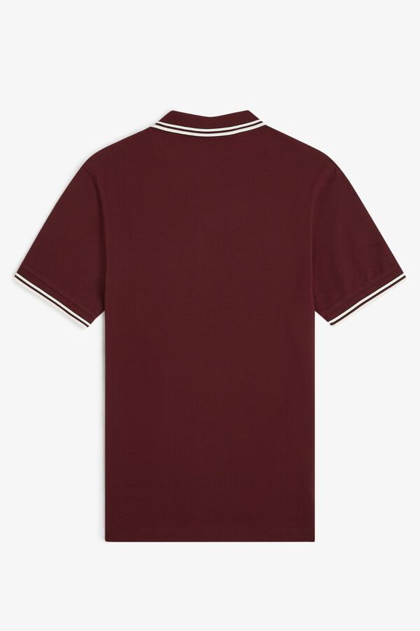 Fred Perry Polo con dos tonos Fred Perry Granate