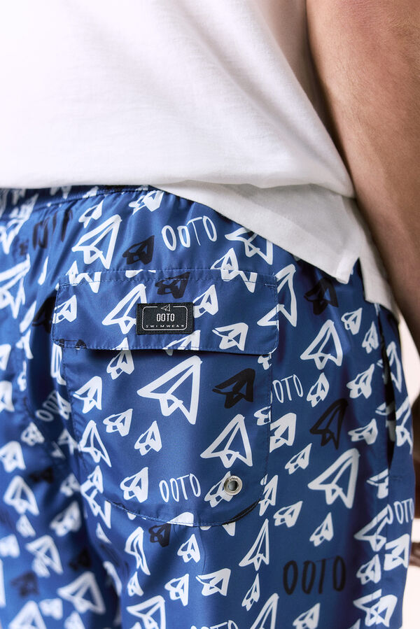 OOTO Ba&ntilde;ador estampado logo OOTO Azul