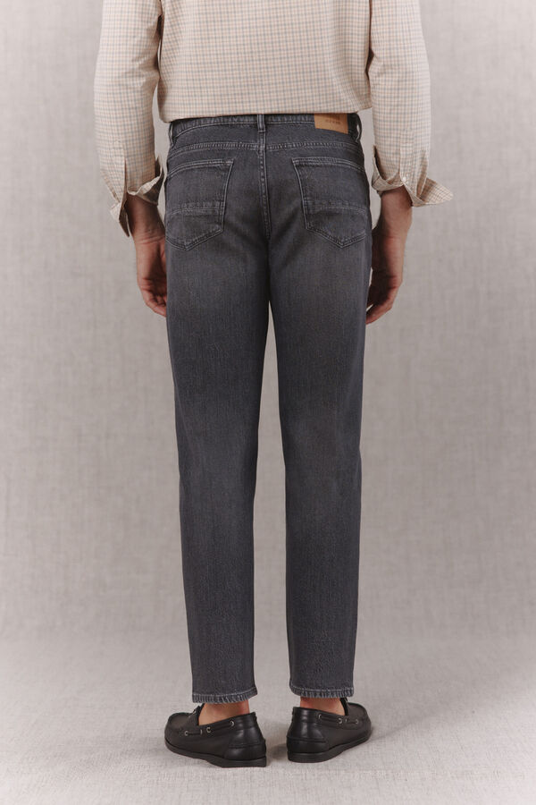 OOTO Pantal&oacute;n vaquero straight fit Gris