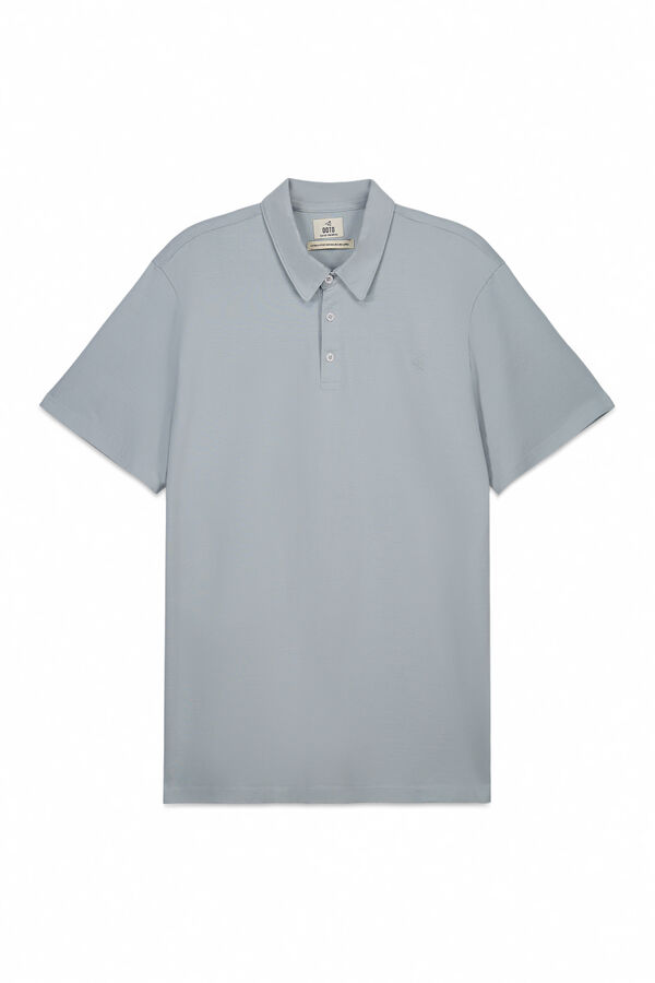 OOTO Polo single jersey Azul